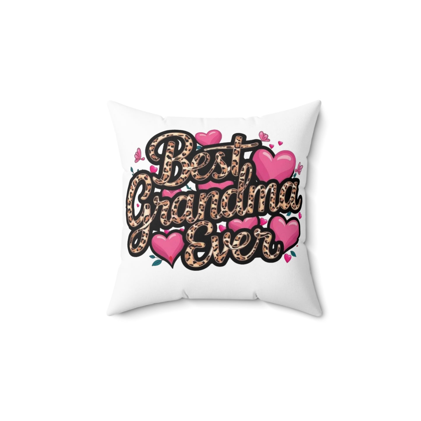 Best Grandma Spun Polyester Square Pillow